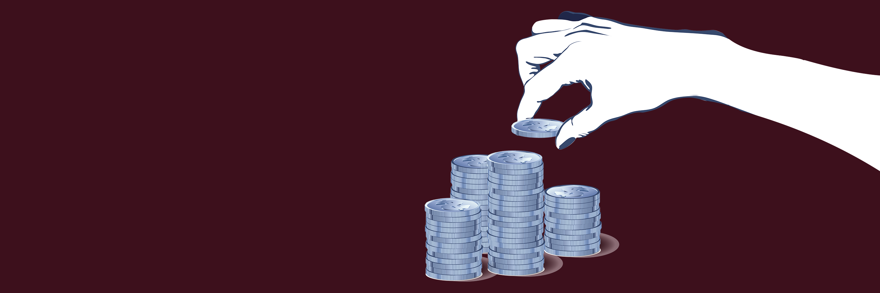 Hands Stacking Coins